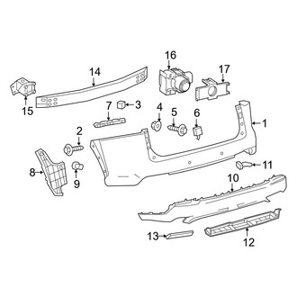 Lexus OE - Rear Bumper - Bumper & Components