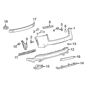 Lexus OE - Rear Bumper - Bumper & Components