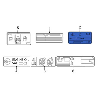 Lexus OE - A/C System Information Label