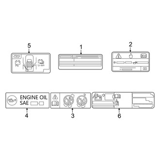 Lexus OE - Information Labels - Labels