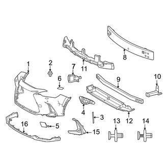 Lexus OE - Front Bumper & Grille - Bumper & Components (Base)