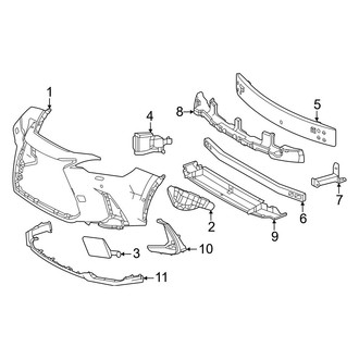 Lexus OE - Front Bumper & Grille - Bumper & Components (Base)