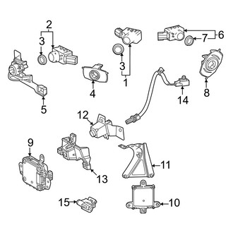 Lexus OE - Front Bumper & Grille - Electrical Components (F Sport)
