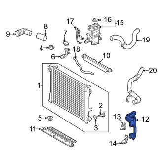 Lexus OE - Front Lower Radiator Support Air Deflector