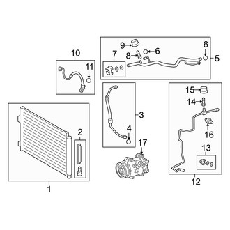 Lexus OE - Air Conditioner & Heater - Condenser, Compressor & Lines