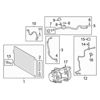 Lexus OE - Air Conditioner & Heater - Condenser, Compressor & Lines