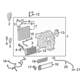 Lexus OE - Air Conditioner & Heater - Evaporator & Heater Components