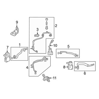 Lexus OE - Air Conditioner & Heater - Hoses & Pipes (Rear A/C Lines)