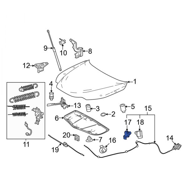 Hood Release Cable Clip