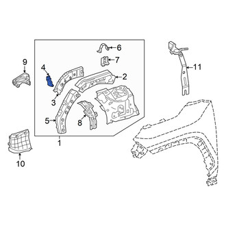 Lexus OE - Front Left Fender Gusset