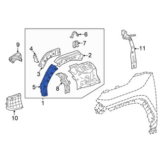 Lexus OE - Front Left Fender Apron Reinforcement