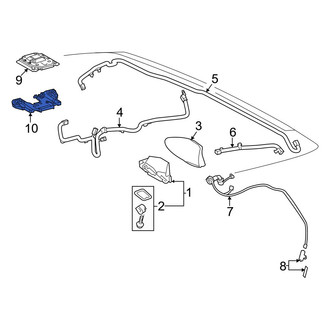 Lexus OE - GPS Navigation System Antenna Bracket