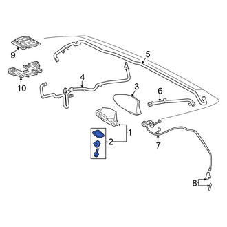 Lexus OE - Radio Antenna Mast Hardware Kit