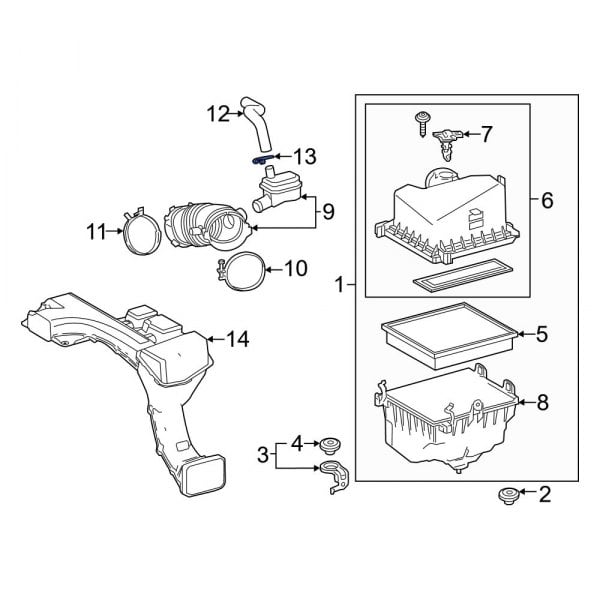 Lexus OE 9046721004 - PCV Valve Hose Clamp