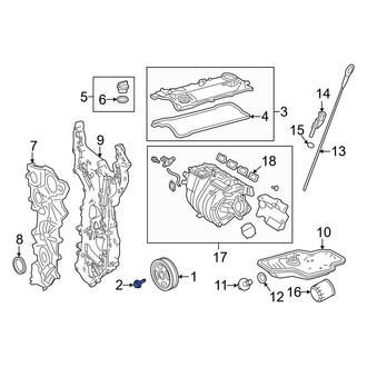 Lexus OE - Engine Crankshaft Pulley Bolt