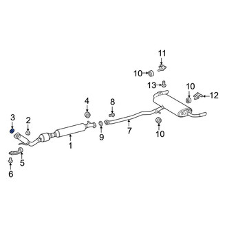 Lexus OE - Rear Catalytic Converter Gasket