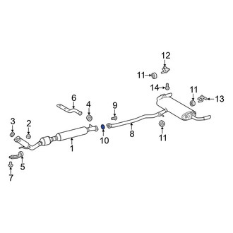 Lexus OE - Rear Catalytic Converter Gasket
