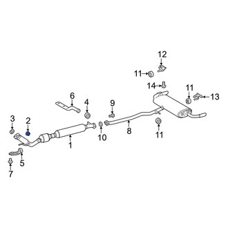Lexus OE - Catalytic Converter Nut