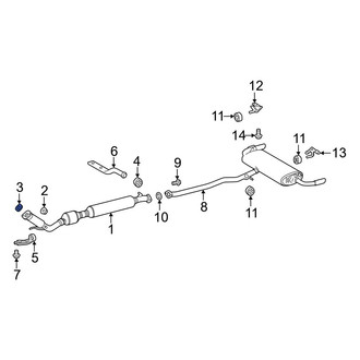 Lexus OE - Exhaust Muffler Gasket