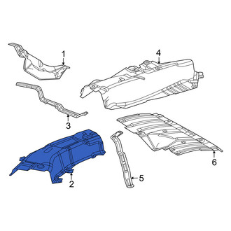 Lexus OE - Center Front Floor Pan Heat Shield