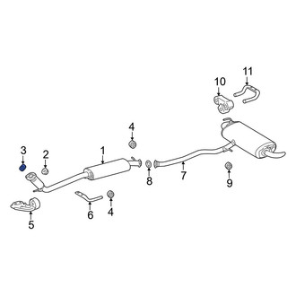 Lexus OE - Rear Catalytic Converter Gasket