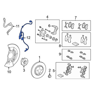 Lexus OE - Rear ABS Wheel Speed Sensor