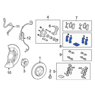Lexus OE - Front Disc Brake Pad Shim Kit