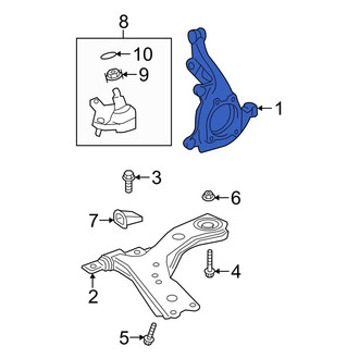 Lexus OE - Left Steering Knuckle