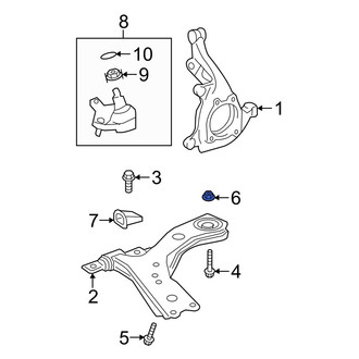 Lexus OE - Rear Suspension Stabilizer Bar Link Nut