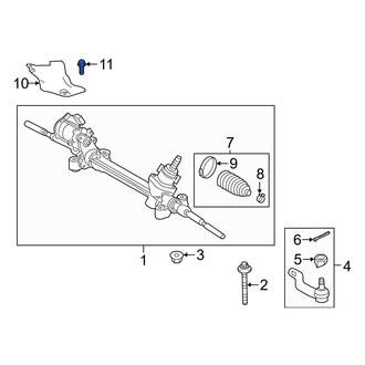 Lexus OE - Rack and Pinion Heat Shield Bolt