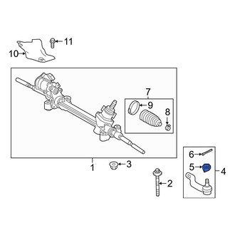 Lexus OE - Steering Tie Rod Nut