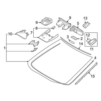 Lexus OE - Windshield - Glass (NAP Built)