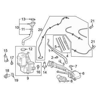 Lexus OE - Windshield - Wiper & Washer Components