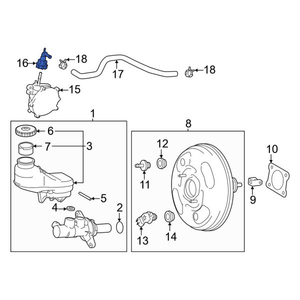 Brake Vacuum Hose Connector