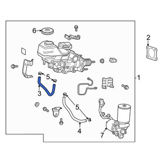 Lexus OE - Front Left Brake Hydraulic Hose
