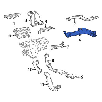 Lexus OE - Front Center Left Instrument Panel Air Duct