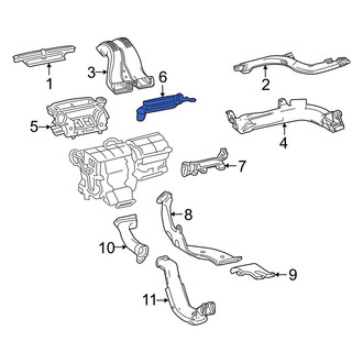 Lexus OE - Center Instrument Panel Air Duct