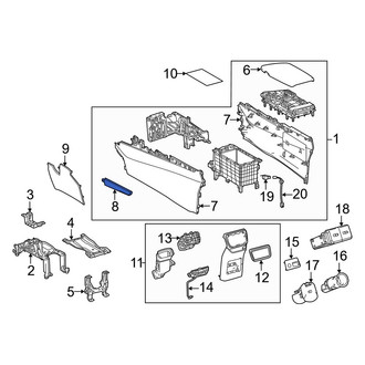 Lexus OE - Rear Console Trim Panel