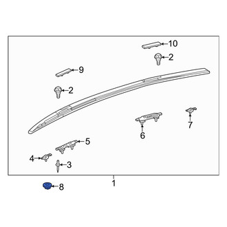 Lexus OE - Roof Luggage Carrier Side Rail Nut