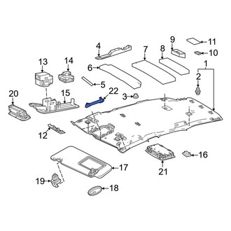 Lexus OE - Rear Right Interior Grab Bar