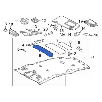 Lexus OE - Center Front Headliner Insulator