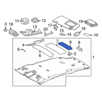 Lexus OE - Center Rear Headliner Insulator