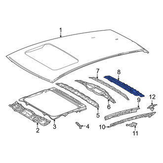 Lexus OE - Rear Roof Header Panel
