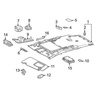 Lexus OE - Roof - Interior Trim (Sunroof)