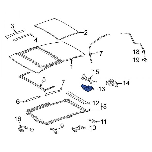 Sunroof Motor