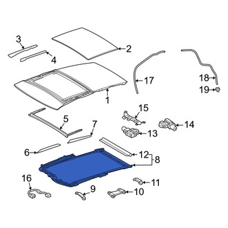 Lexus OE - Sunroof Guide Rail