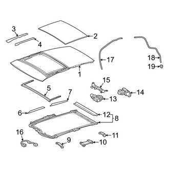 Lexus OE - Roof - Sunroof (Panoramic Roof)