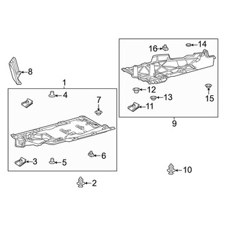Lexus OE - Pillars, Rocker & Floor - Under Cover & Splash Shields