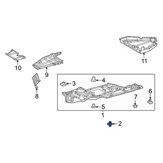 Lexus OE - Floor Pan Splash Shield Clip