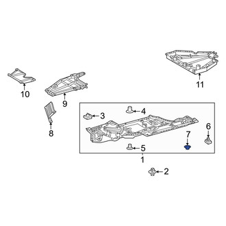 Lexus OE - Floor Pan Splash Shield Clip